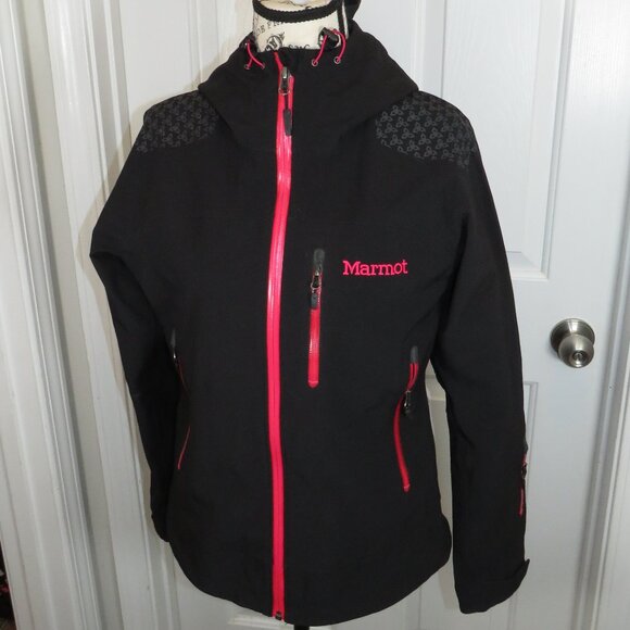Marmot Women's Small Zion Jacket Full Zip Softshell Hooded Polartec Neoshell - Picture 1 of 8